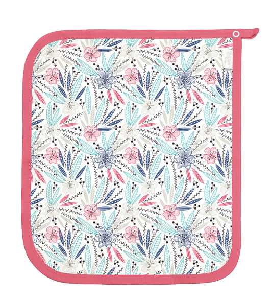 Baby Schnullertuch Set «Eule» 30×25cm Weiss | 2-teilig