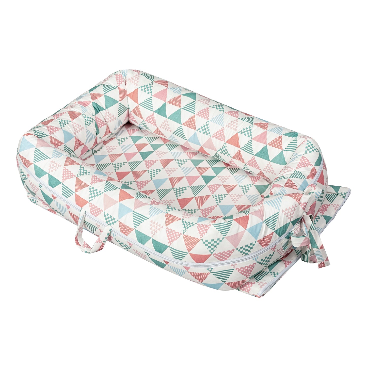 Baby Nestchen «Easy» 74×45 cm Weiss/Multicolor | 1-teilig