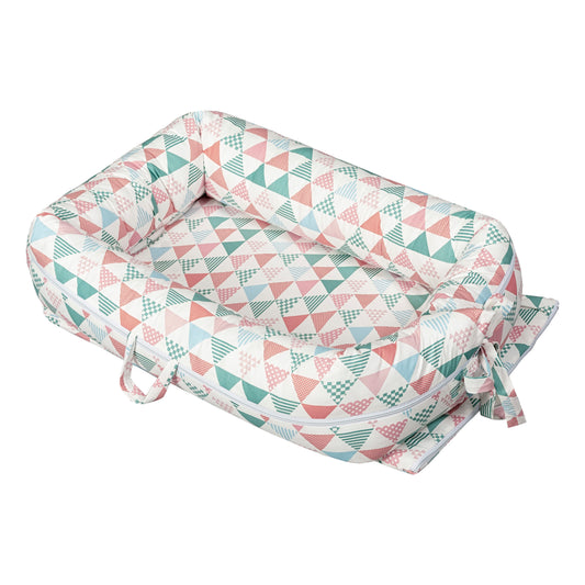 Baby Nestchen «Easy» 74×45 cm Weiss/Multicolor | 1-teilig