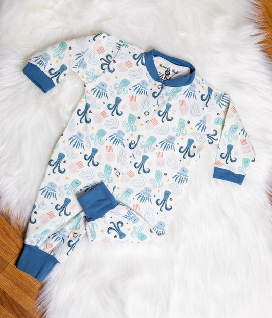 Baby Strampler «Octopus» Gr: 62,68,74