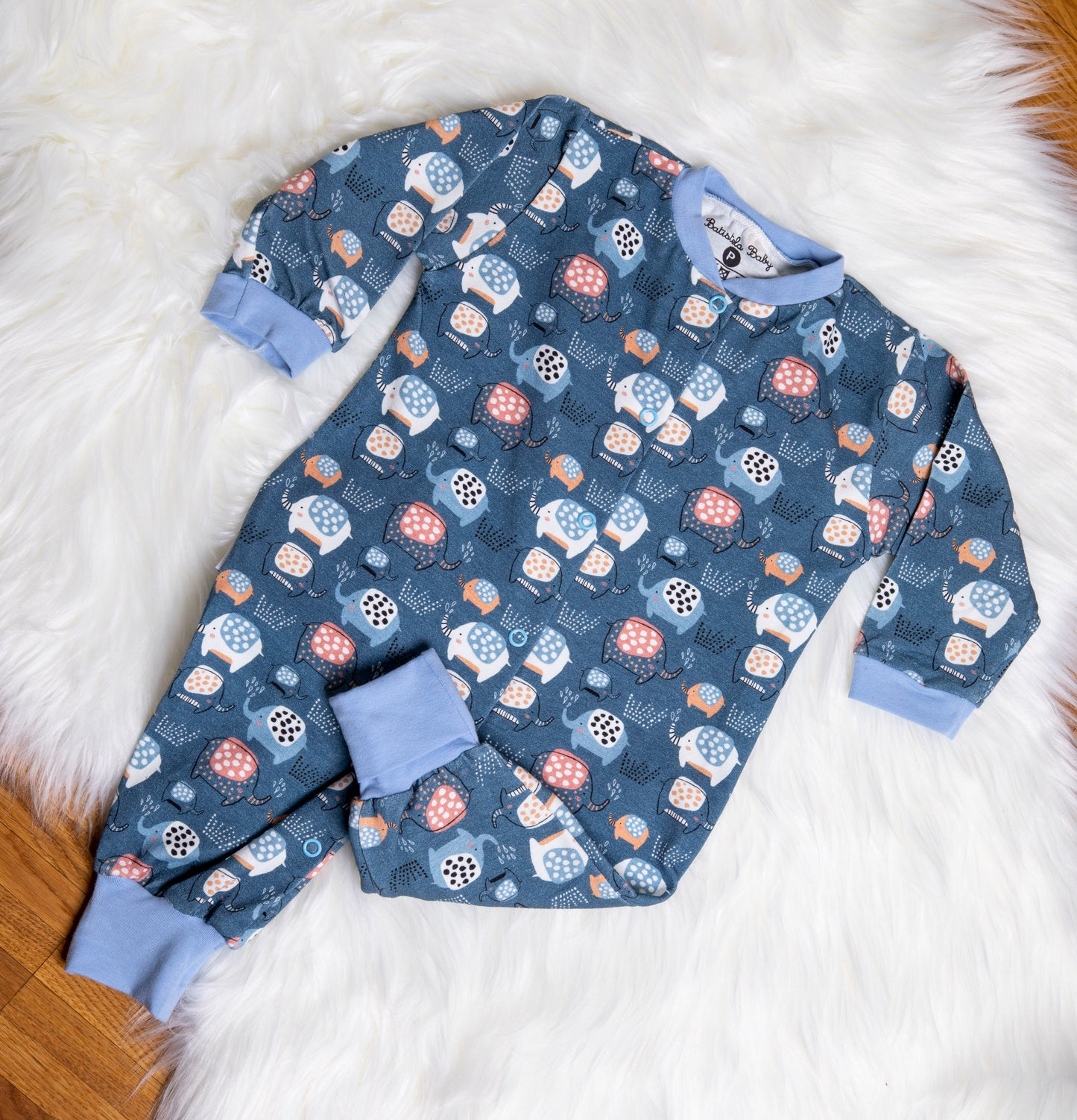 Baby Strampler «Elephant» Gr: 62,68,74