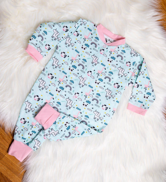 Baby Strampler «Unicorn» Gr: 62,68,74