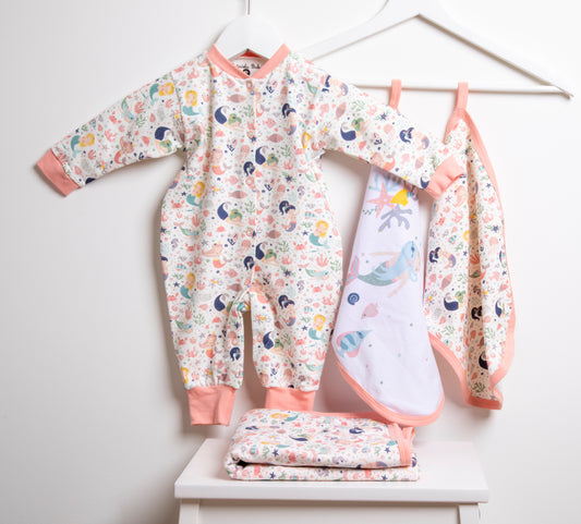 Baby Strampler «Mermaid» Gr: 62,68,74