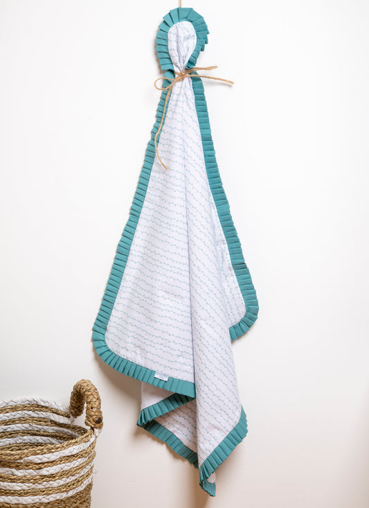 Baby Decke «Relax» 75x70 Türkis