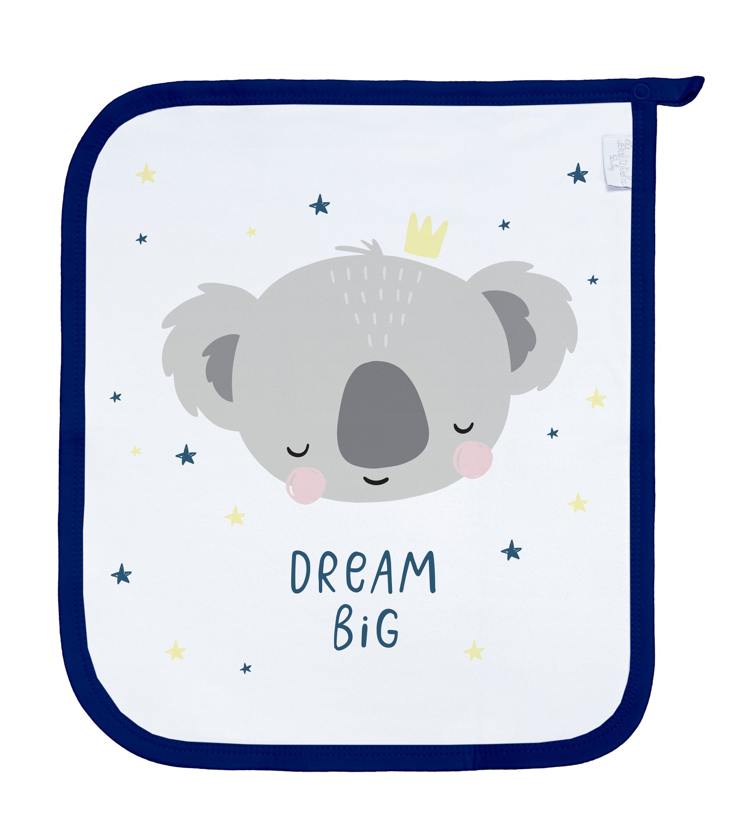 Baby Schnullertuch Set «Dream Big / ABC» 30×25cm Weiss | 2-teilig