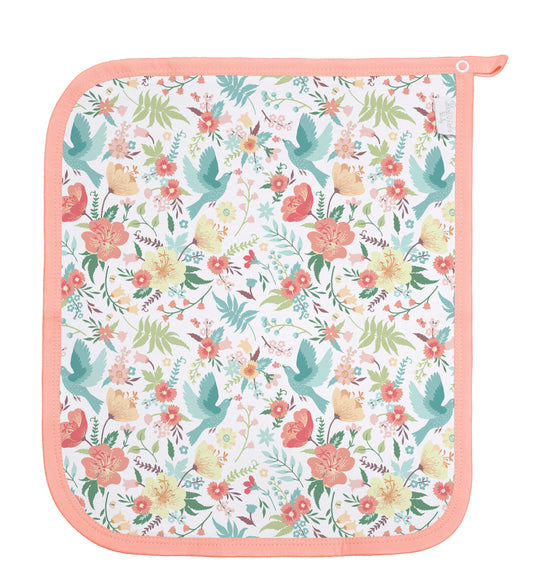 Baby Schnullertuch Set «Bird» 30×25cm Weiss | 2-teilig