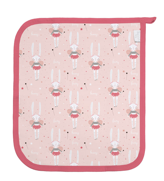 Baby Schnullertuch Set «Fee» 30×25cm Weiss | 2-teilig