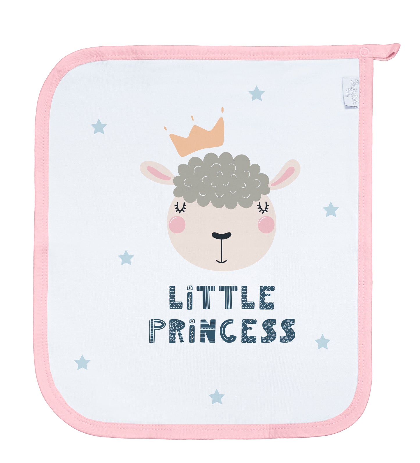 Baby Schnullertuch Set «Schaf» 30×25cm Weiss | 2-teilig