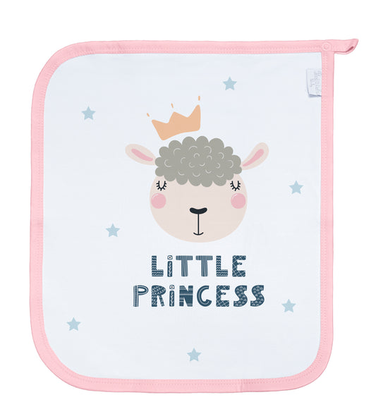Baby Schnullertuch Set «Schaf» 30×25cm Weiss | 2-teilig