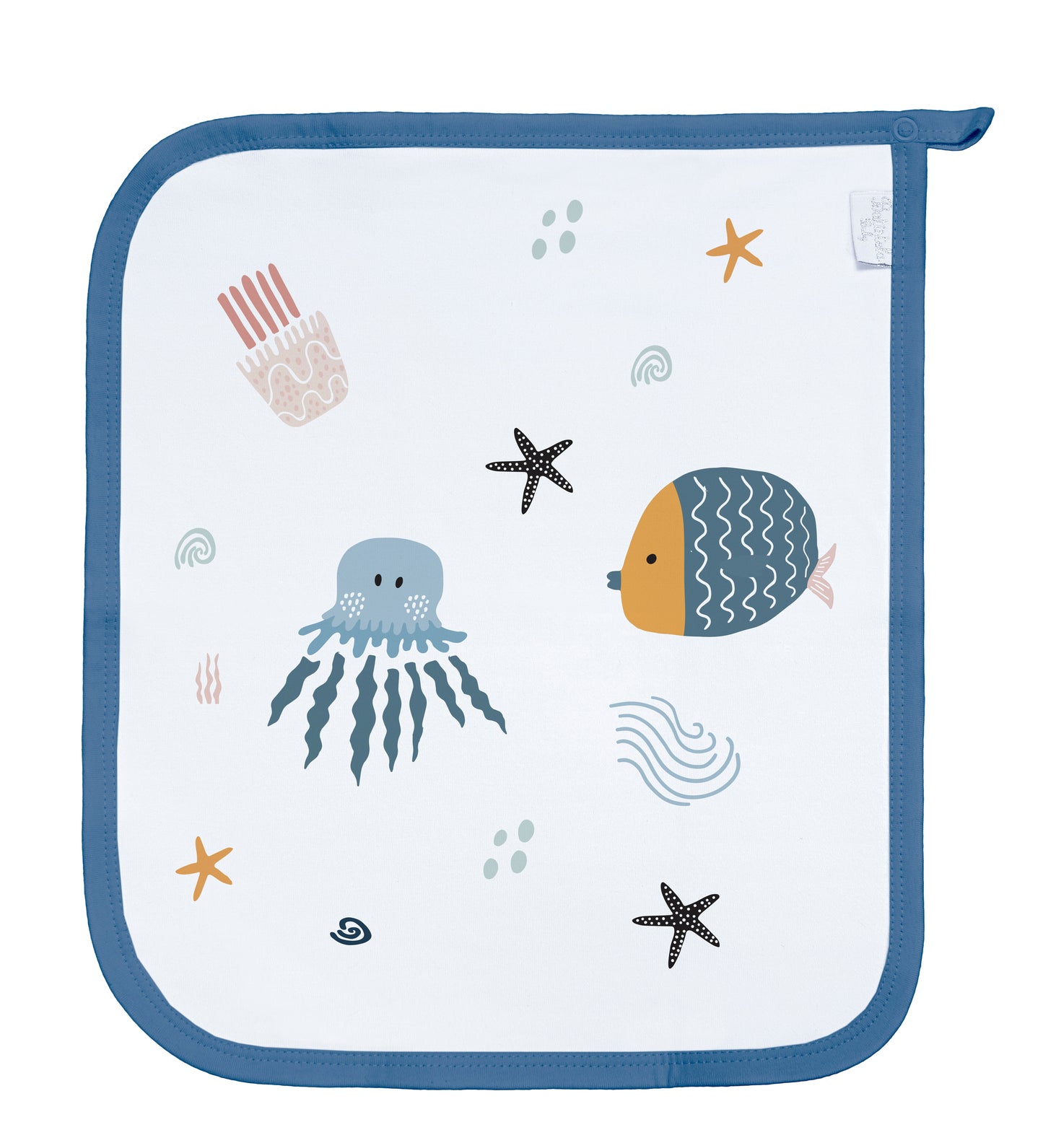 Baby Schnullertuch Set «Octopus» 30×25cm Weiss | 2-teilig