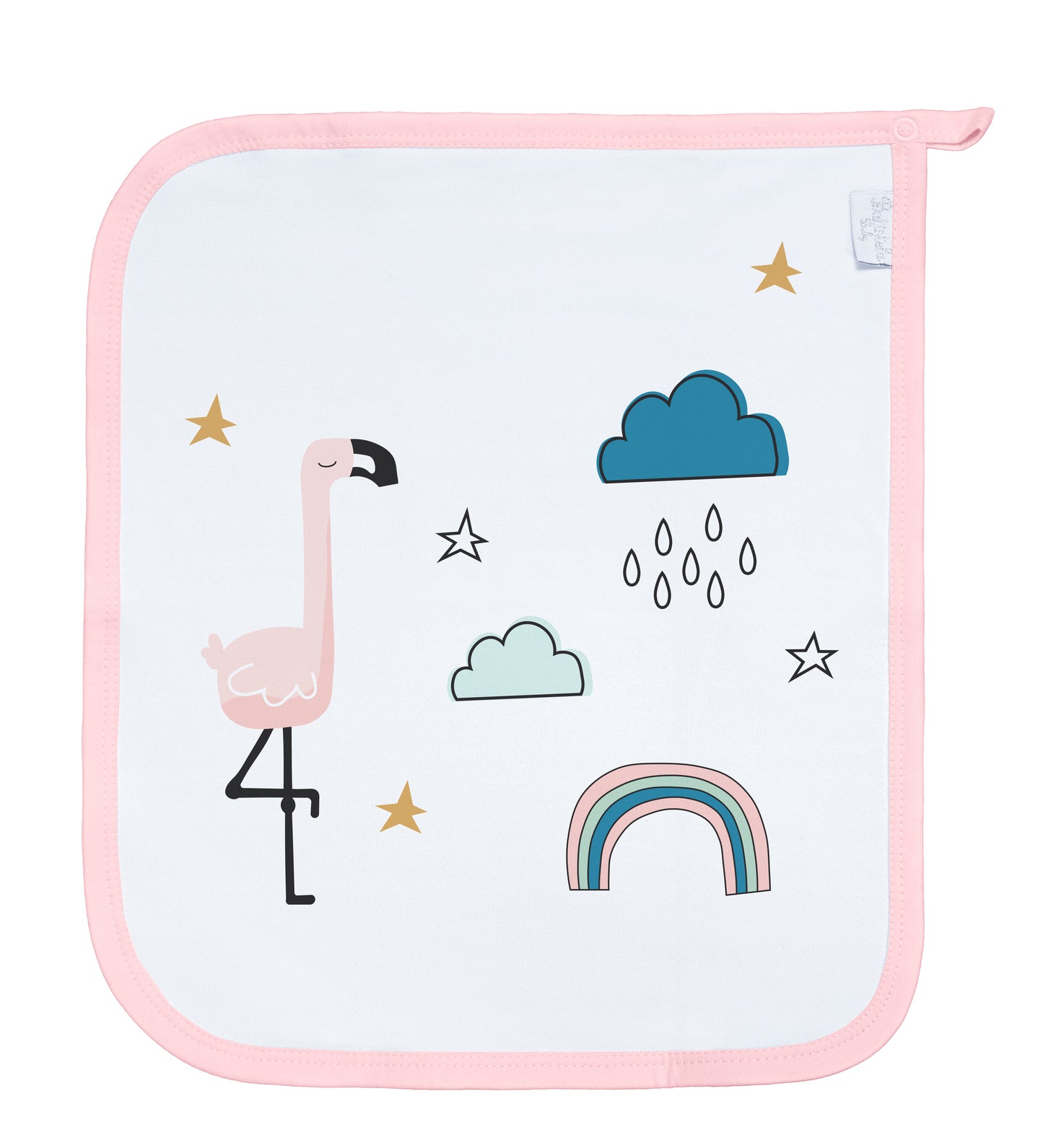 Baby Schnullertuch Set «Unicorn» 30×25cm Weiss | 2-teilig